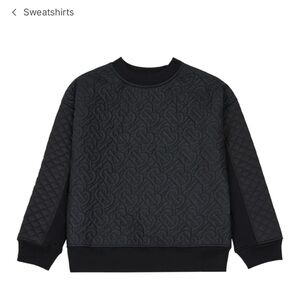 BURBERRY | NWT Timothie Monogram Quilted Padded Sweatshirt Boys Girls Size 12